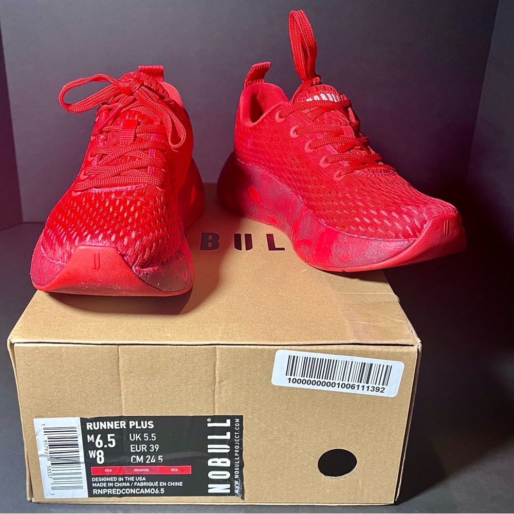 NoBull Leader Red Runner+ Shoes Like New Size 8